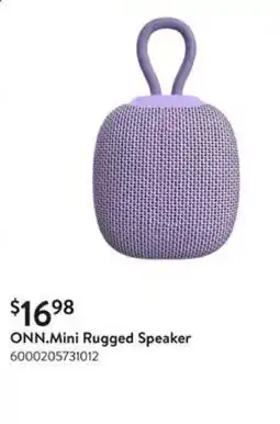 Walmart ONN.Mini Rugged Speaker offer