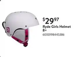 Walmart Ryde Girls Helmet 8+ offer
