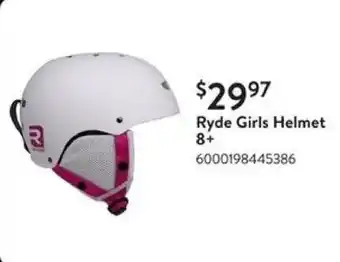 Walmart Ryde Girls Helmet 8+ offer