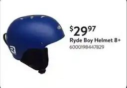 Walmart Ryde Boy Helmet 8+ offer