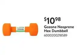 Walmart Gozone Neoprene Hex Dumbbell offer