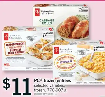 Fortinos PC FROZEN ENTRÉES, 770-907 G offer