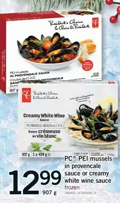 Fortinos PC PEI MUSSELS IN PROVENCALE SAUCE OR CREAMY WHITE WINE SAUCE offer