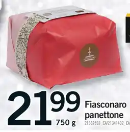 Fortinos FIASCONARO PANETTONE, 750 G offer