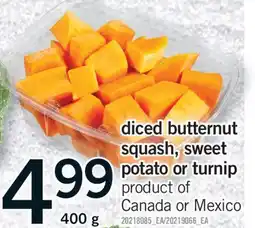 Fortinos DICED BUTTERNUT SQUASH, SWEET POTATO OR TURNIP, 400 g offer