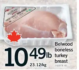 Fortinos BELWOOD BONELESS TURKEY BREAST offer