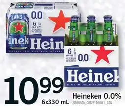 Fortinos HEINEKEN 0.0%, 6x330 mL offer