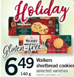 Fortinos WALKERS SHORTBREAD COOKIES, 140 g offer
