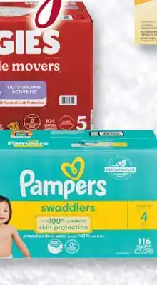 Fortinos HUGGIES OR PAMPERS DIAPERS, 66-184's offer