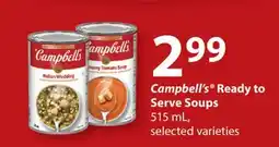 Fortinos CAMPBELL'S READY TO SERVE SOUPS, 515 ML offer