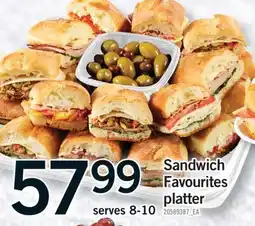 Fortinos SANDWICH FAVOURITES PLATTER offer
