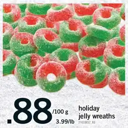 Fortinos HOLIDAY JELLY WREATHS, 3.99/LB offer