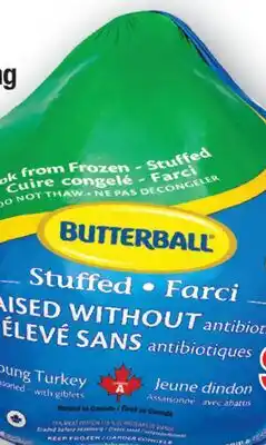 Fortinos BUTTERBALL STUFFED WHOLE TURKEY offer