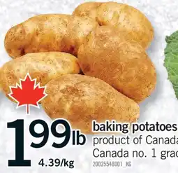 Fortinos BAKING POTATOES offer