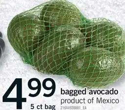 Fortinos BAGGED AVOCADO, 5 CT BAG offer