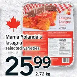 Fortinos MAMA YOLANDA'S LASAGNA, 2.72 kg offer