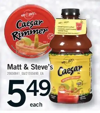 Fortinos MATT & STEVE'S offer