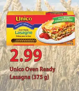 Fortinos UNICO OVEN READY LASAGNA, 375 G offer