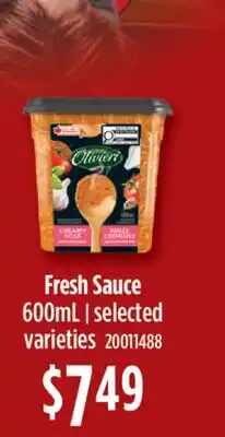 Fortinos FRESH SAUCE, 600ML offer