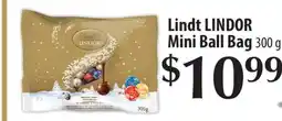 Fortinos LINDT LINDOR MINI BALL BAG, 300 G offer
