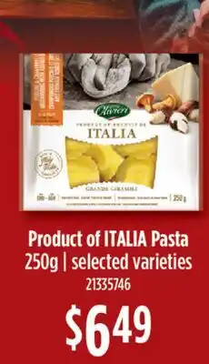 Fortinos PRODUCT OF ITALIA PASTA, 250G offer