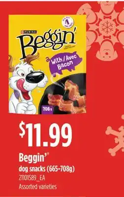 Fortinos BEGGIN' DOG SNACKS, 665-708g offer