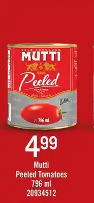 Fortinos MUTTI PEELED TOMATOES, 796 ML offer