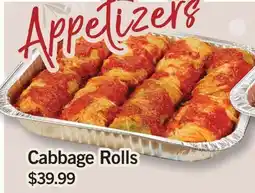 Fortinos CABBAGE ROLLS offer