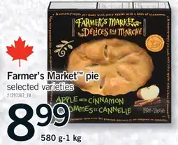 Fortinos FARMER'S MARKET PIE, 580 G-1 KG offer