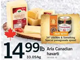 Fortinos ARLA CANADIAN HAVARTI offer