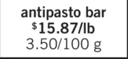 Fortinos ANTIPASTO BAR offer