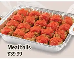 Fortinos MEATBALLS offer