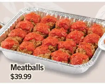 Fortinos MEATBALLS offer