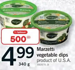 Fortinos MARZETTI VEGETABLE DIPS, 340 G offer
