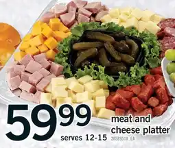 Fortinos MEAT AND CHEESE PLATTER offer