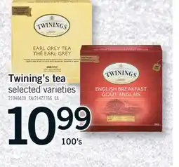 Fortinos TWINING'S TEA, 100'S offer