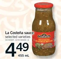 Fortinos LA COSTEÑA SAUCE, 455 mL offer
