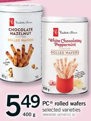 Fortinos PC ROLLED WAFERS, 400 G offer