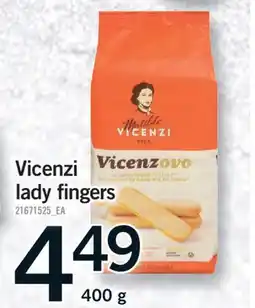 Fortinos VICENZI LADY FINGERS, 400 G offer