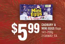 Fortinos CADBURY & MINI EGGS, 141-200g offer