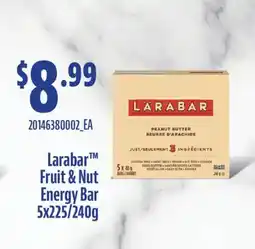 Fortinos LARABAR FRUIT & NUT ENERGY BAR, 5X225/240G offer