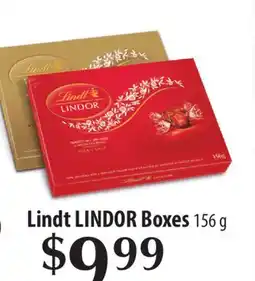 Fortinos LINDT LINDOR BOXES, 156 G offer