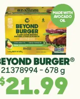 Fortinos BEYOND BURGER , 678 G offer