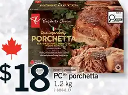 Fortinos PC PORCHETTA, 1.2 kg offer
