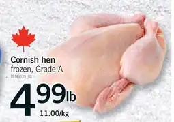 Fortinos CORNISH HEN offer