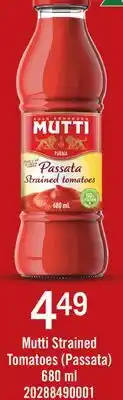Fortinos MUTTI STRAINED TOMATOES (PASSATA), 680 ML offer