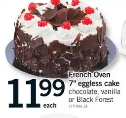 Fortinos FRENCH OVEN 7 EGGLESS CAKE offer