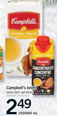 Fortinos CAMPBELL'S BROTH, 250/900 ML offer