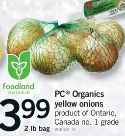 Fortinos PC ORGANICS, 2 LB BAG offer