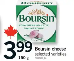 Fortinos BOURSIN CHEESE, 150 G offer
